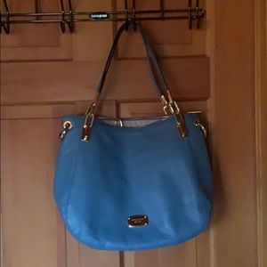 Michael Kors Blue Leather Purse
